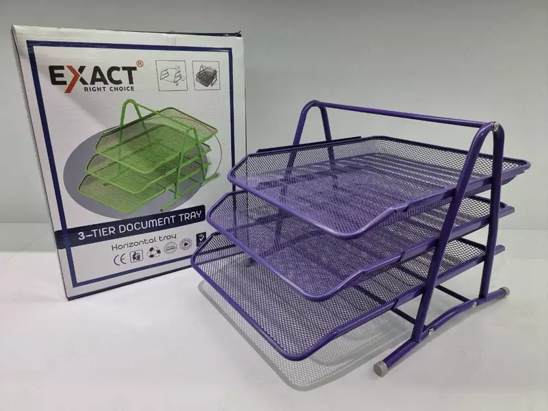  Gorizontal laganda EXACT E-YH003S  metall  3 yarusli  rangli Ulgurji va chakana