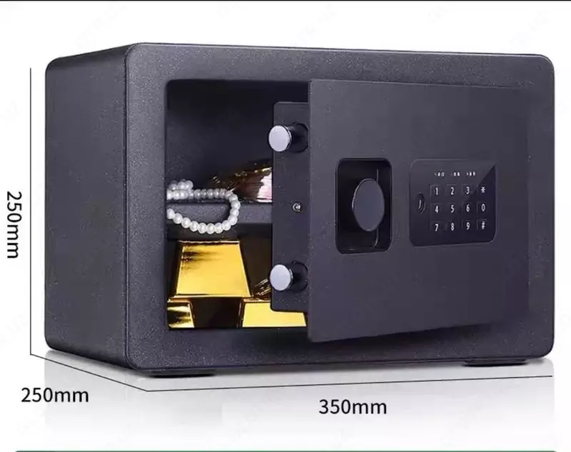   Сейф Deli 33515  250х350х2350 мм  черный (арт. 33515-bk)