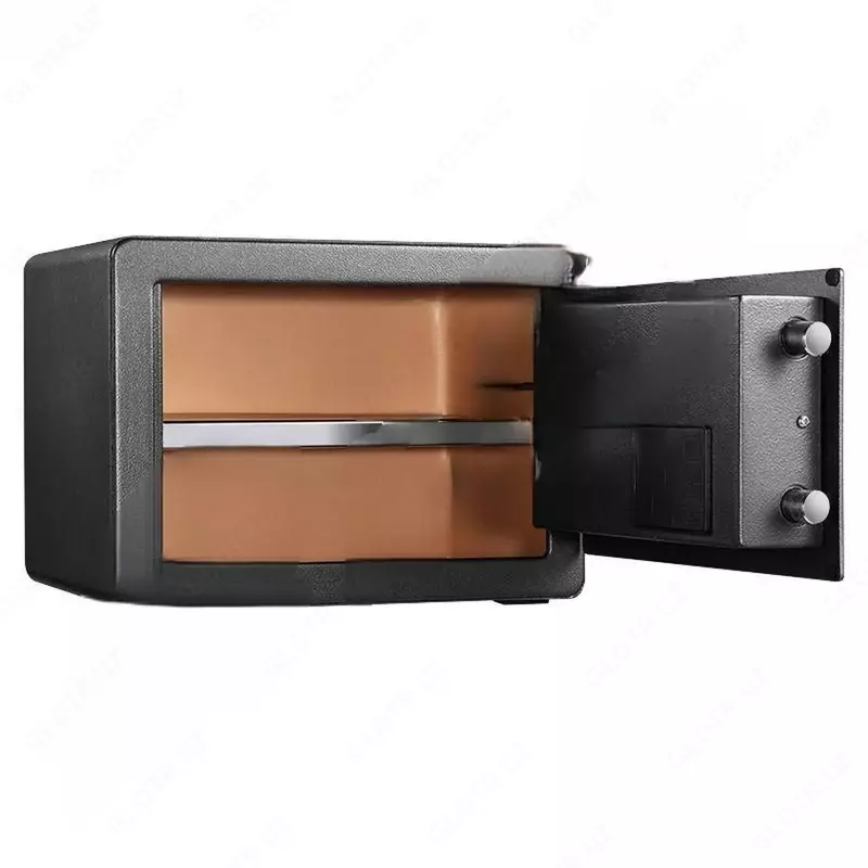  Сейф Deli 33559  250х350х250 мм  черный (арт. 33559-bk) - 