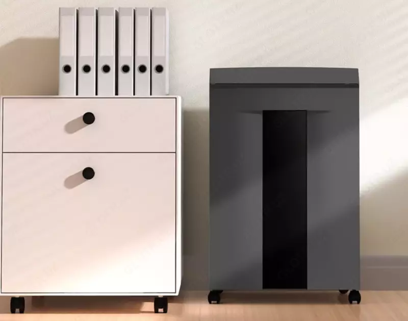  Уничтожитель бумаг (сетевой) Deli А4  450 Вт  8 л. (Арт. - 9919) Черный/серый Только в розницу