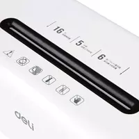   Qogoz maydalagich (tarmoqqa ulangan) Deli A4  240 Vt  6 l. (m. - 9921) Oq/qora