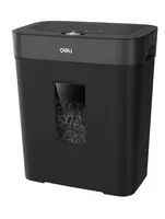 Уничтожитель бумаг (сетевой) Deli А4  80 Вт  10 л. (Арт. - ET024) Черный