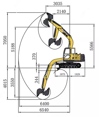 экскаватор гусеничный JH8090 53квт