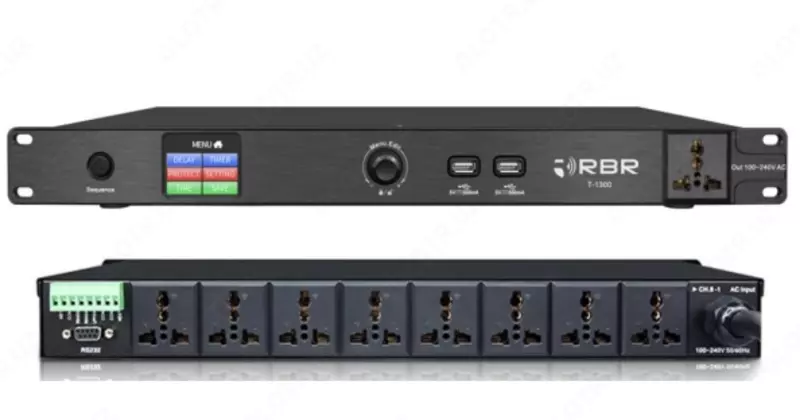 Контроллер питания с сенсорным экраном T-1300 (8+1 канал)