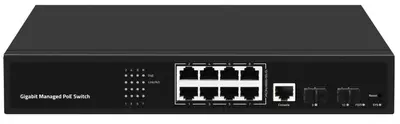 10-портовый управляемый гигабитный PoE-коммутатор SST-MP8ET2S