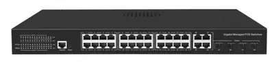 32-портовый управляемый гигабитный PoE-коммутатор SST-MP24ET4P