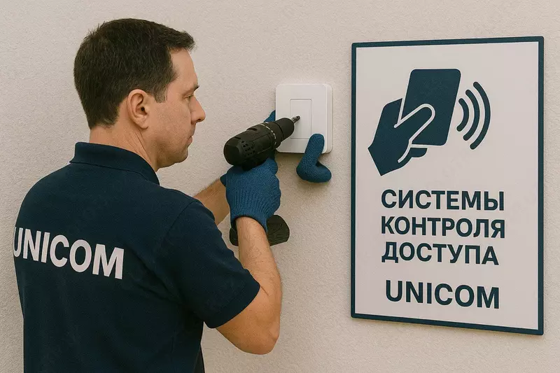Установка Системы контроля доступа (СКУД) от UNICOM