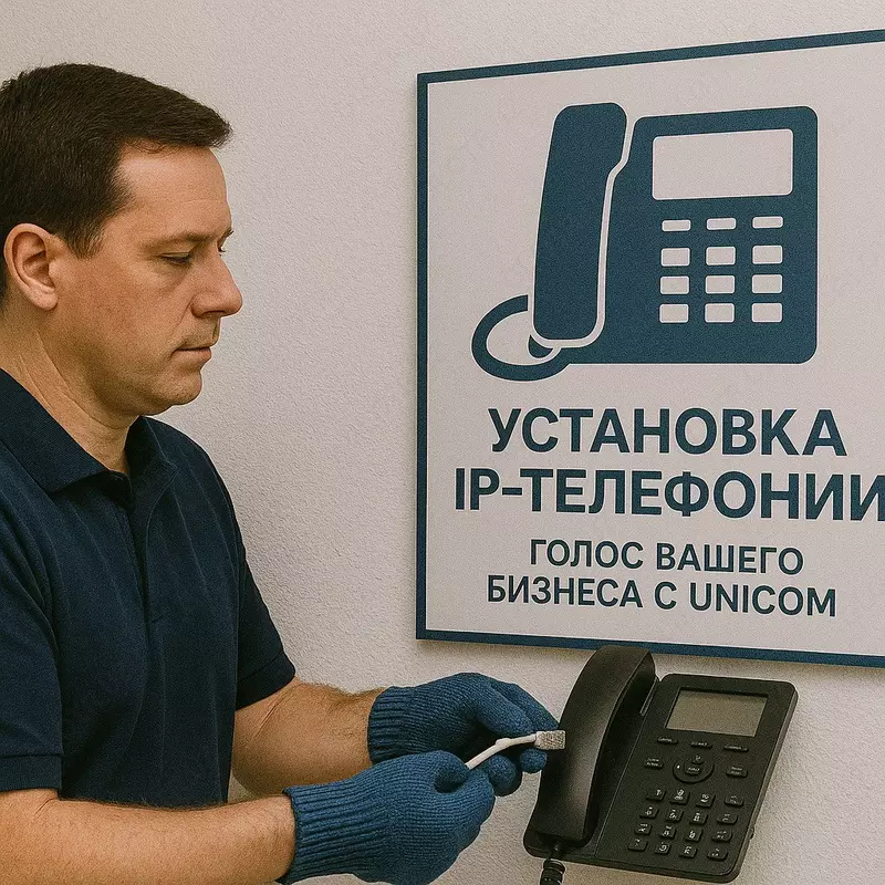 Установка IP-телефонии — голос вашего бизнеса с UNICOM