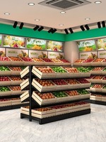 Двусторонний стеллаж для овощей и фруктов