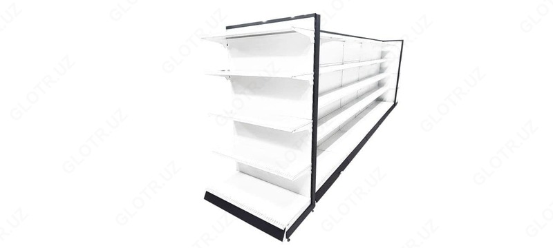 Угловой витринный стеллаж