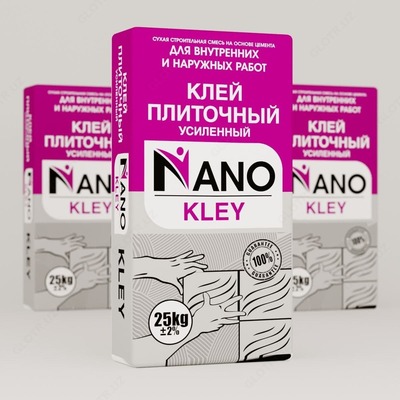 Усиленный плиточный клей от NANO Усиленный плиточный клей от NANO