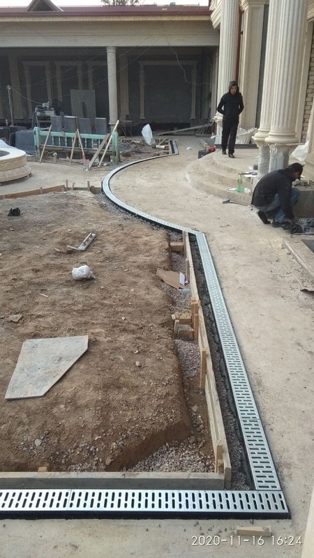 БРУСЧАТКА ВА ПАРКИНГЛАР УЧУН ДРЕНАЖНИЙ ЛОТОКЛАР РЕШОТКАСИ БИЛАН БИРГА. Только в розницу