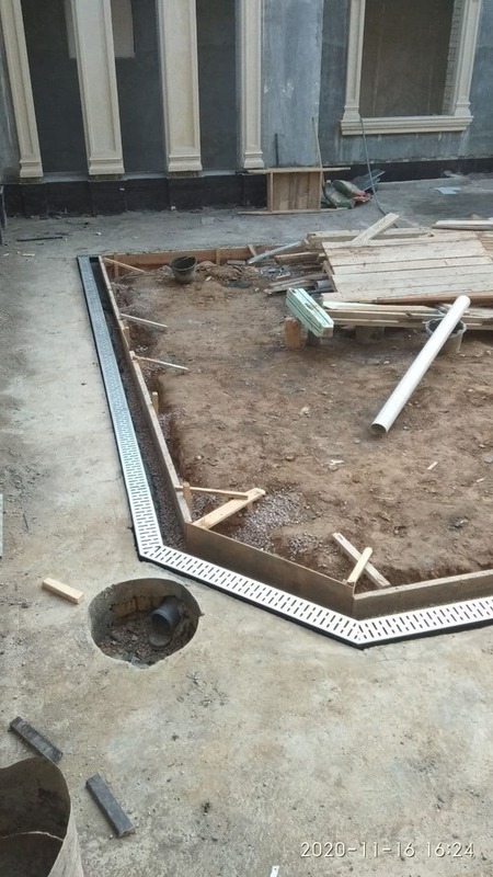 TURON DRAIN - БРУСЧАТКА ВА ПАРКИНГЛАР УЧУН ДРЕНАЖНИЙ ЛОТОКЛАР РЕШОТКАСИ БИЛАН БИРГА.