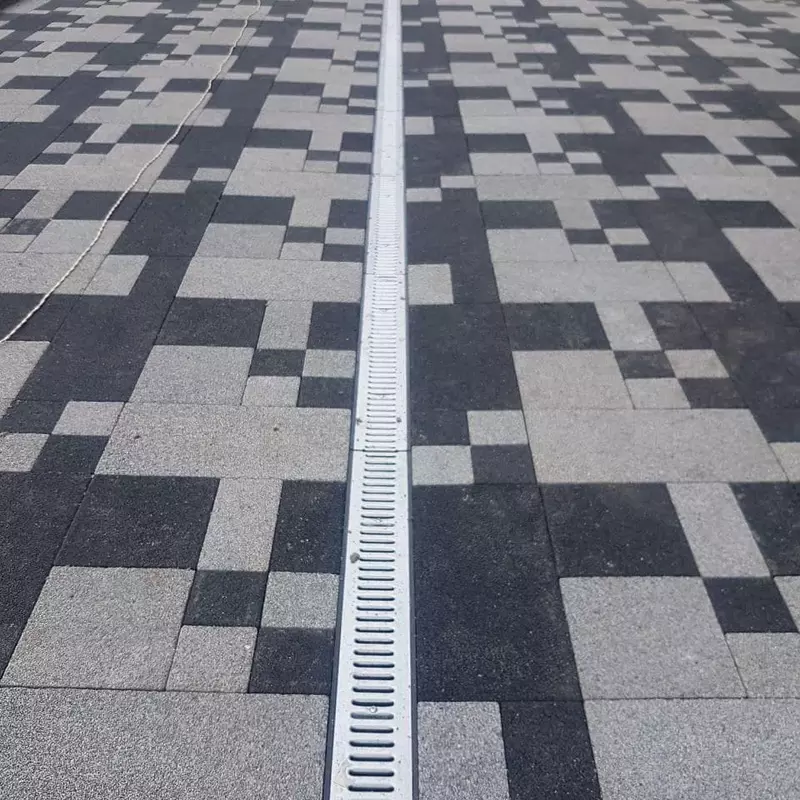 Лоток пластиковый SteeStart DN100 c Решеткoй штампованная стальная A15 TURON DRAIN