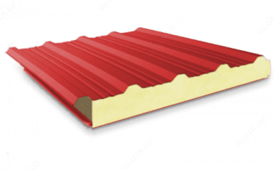 Сэндвич панели ППУ 100мм (кровельные)