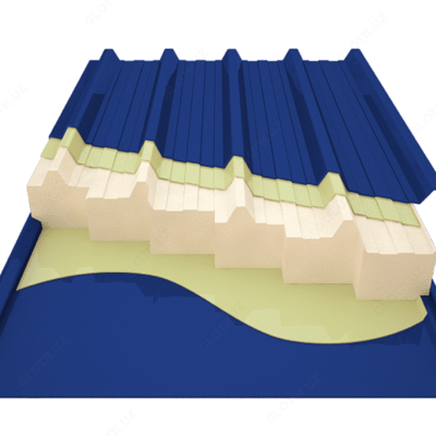 Сэндвич панели ППС 50 мм (кровельные)