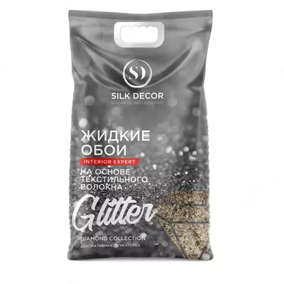 Suyuq fon rasmi Silk Decor Glitter