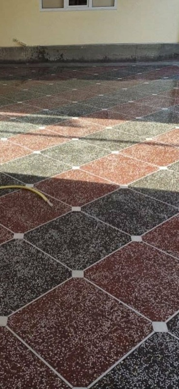 Изготовление мозаичных полов