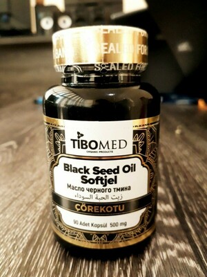 Капсула с маслом черной седаны