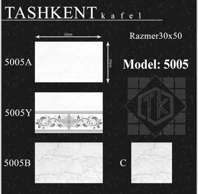 Керамическая кафельная плитка New Тошкент 30/50