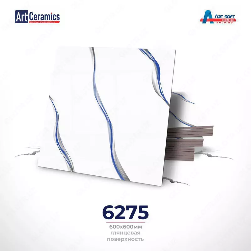 Керамическая кафельная плитка глянцевая Art Ceramik 60/60
