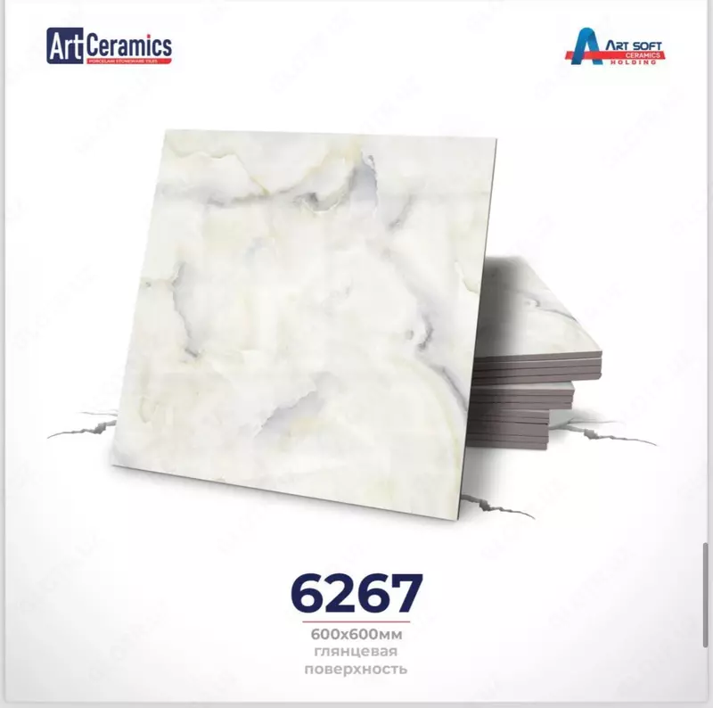 Керамическая кафельная плитка глянцевая Art Ceramik 60/60