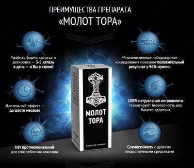 Капли молот тора для потенции