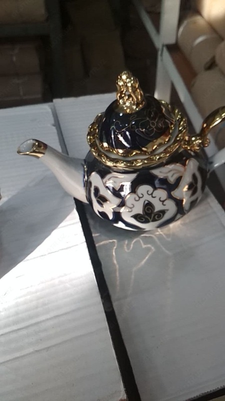 Чайник с рисунком Хлопок