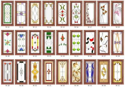 Художественный витраж W-15