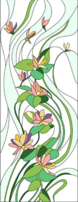 Художественный витраж W-38