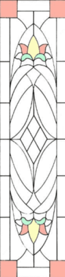 Художественный витраж W-39