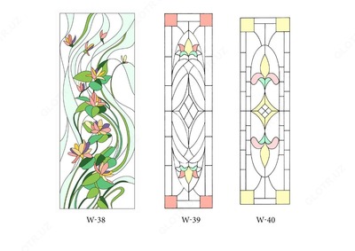Художественный витраж W-40