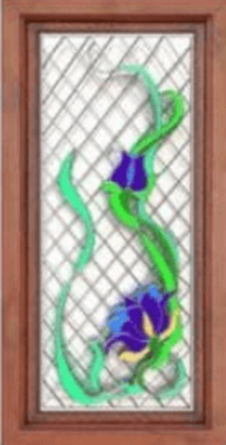 W-64 badiiy vitray oynasi