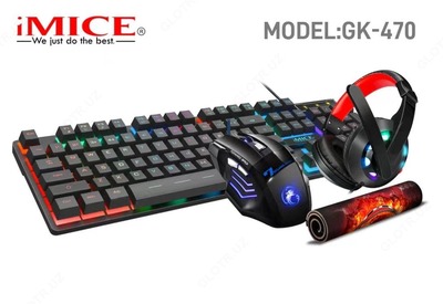 Игровой комплект для ПК 4 в 1 Gaming iMice GK-470