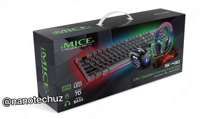 Игровой комплект для ПК 4 в 1 Gaming iMice GK-470 - 394 786.6 сум / комплект