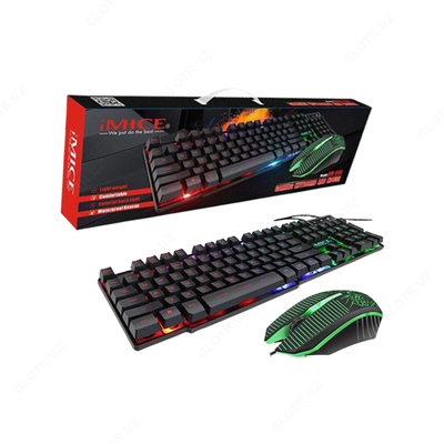 149 540.4 сум / комплект Игровой комплект для ПК 2 в 1 Gaming iMice KM680
