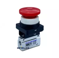 Пневматическая кнопка-грибок MOV-03 с фиксацией