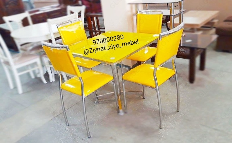 Стол и стулья желтые - по запросу