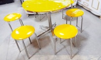 Стол и стулья желтые ZIYNAT ZIYO XK
