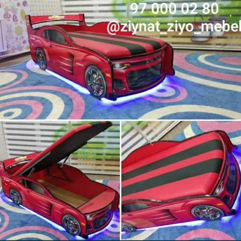 Кровати для детской в форме машины(арт-1) - по запросу