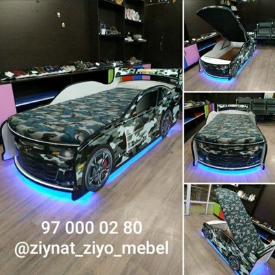 Кровати для детской в форме машины (арт-4)