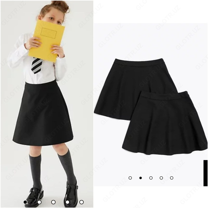 Юбка черная в школу M&S - от 179 448.5 сум