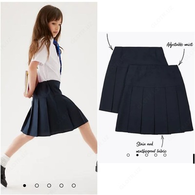 Юбка плиссированная для девочки (2шт) M&S