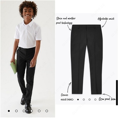 Школьные брюки для мальчиков M&S