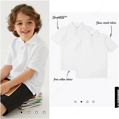 Bolalar uchun polosali koylak M&S (2 dona) -