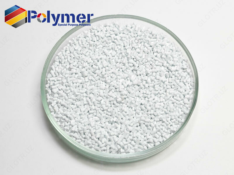  Masterbatch (мастербатч) белый 70%  полимерное сырьё  краситель  гранулы - 