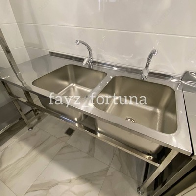 Мойка двойная нержавеющая - 1 800 000 сум / шт.