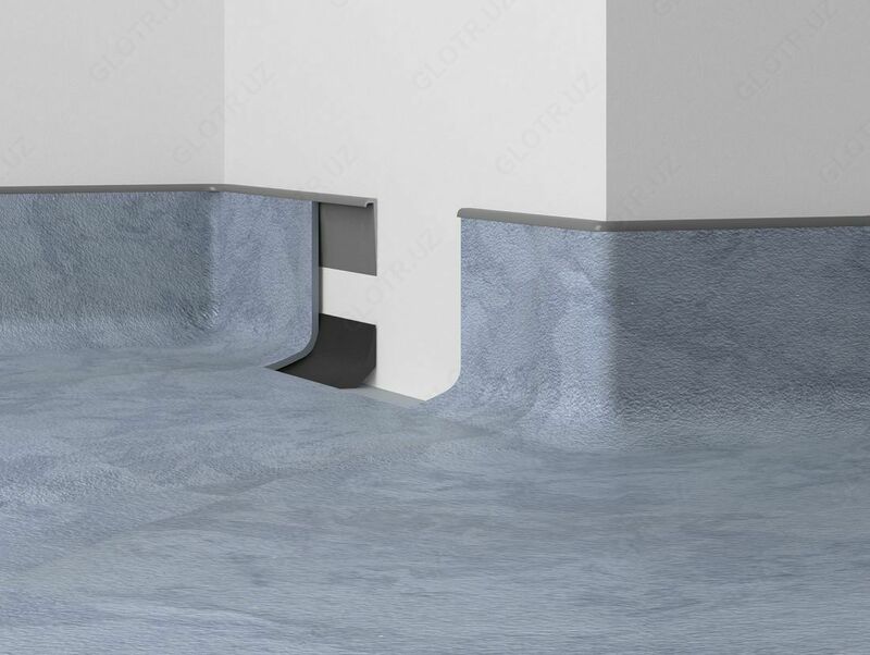 Tijorat binolari uchun poldan yasalgan etek taxtasi.