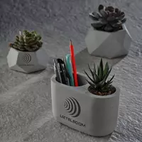 бетонное кашпо