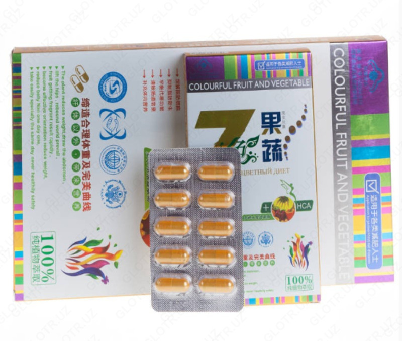   Zaiflashtiruvchi kapsulalar Seven Color Diet (30 kapsula)